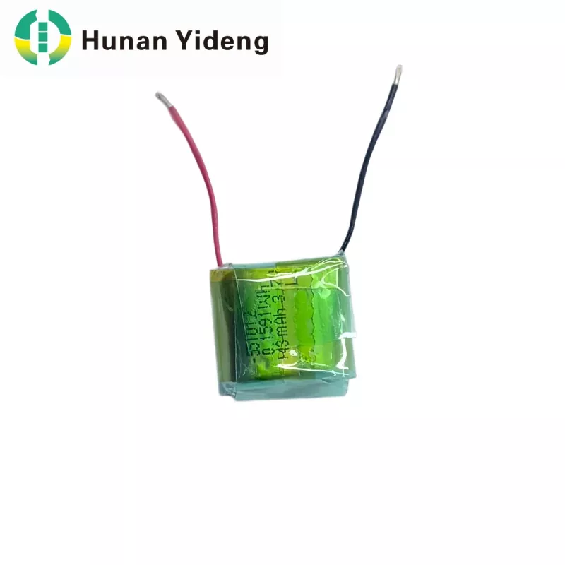 551012 3.7V 43mah Mainan Listrik Baterai Li Polimer