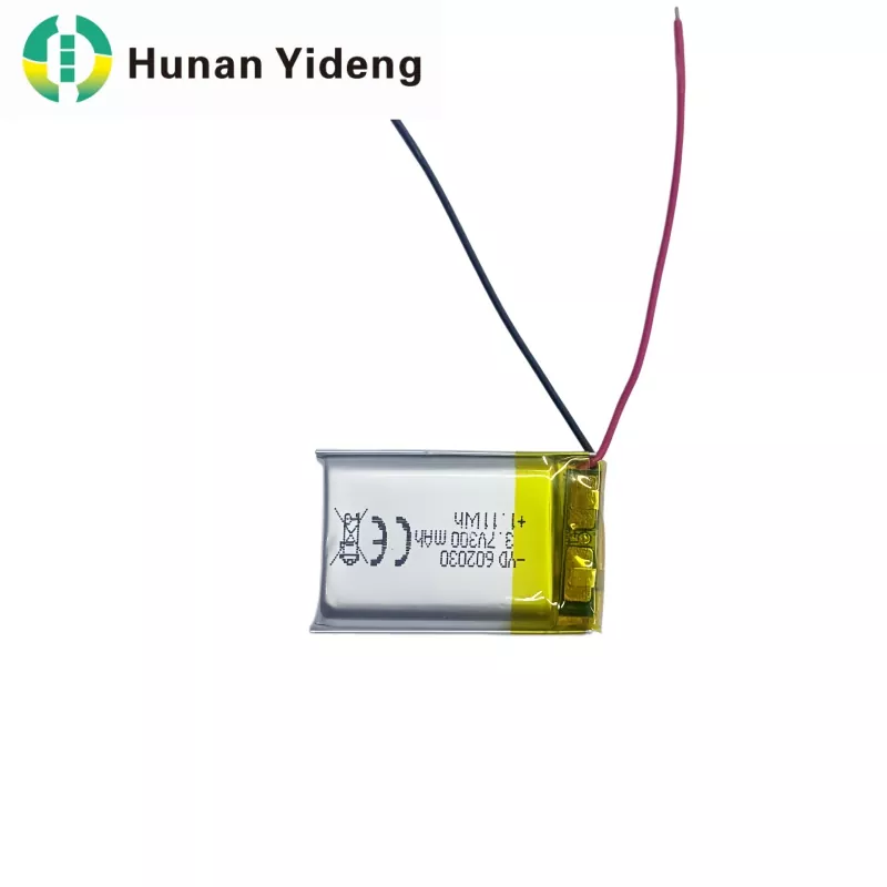 Baterai Li Polimer 602030 3.7V 300mAh untuk Speaker Cerdas