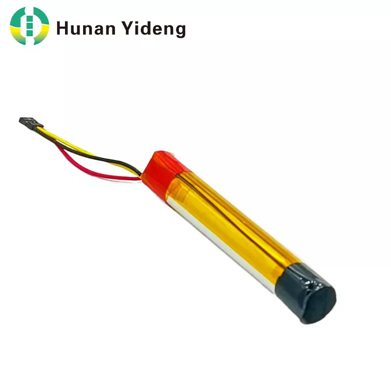 75500 3.7V 220mAh Baterai Isi Ulang Lithium Ion Silinder Kecil