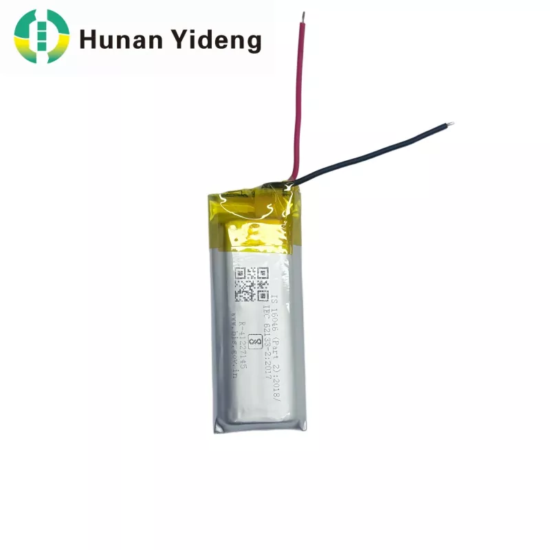 801435 3.7v 500mah Li Ion Battery Pack 1.48wh untuk Kunci Pintu Cerdas