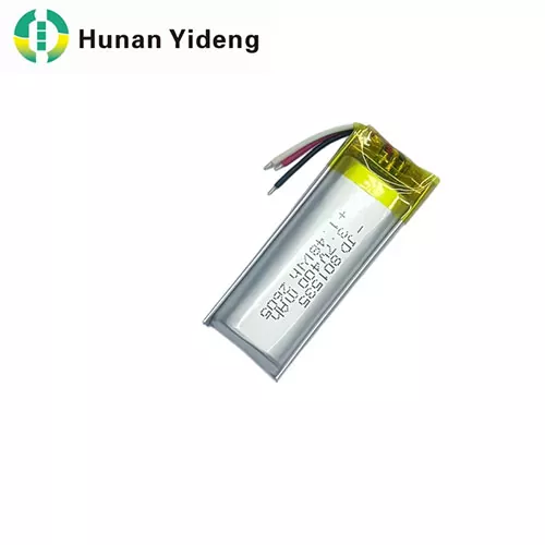 3.7V 600mAh 801535 Flat Lithium Polymer Rechargeable Lipo Battery